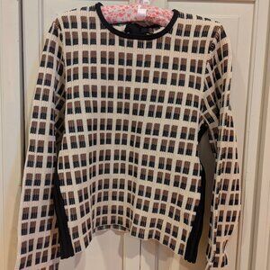 New Grid-Patterned Sweater